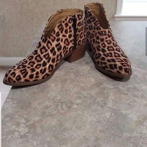Cheetah booties